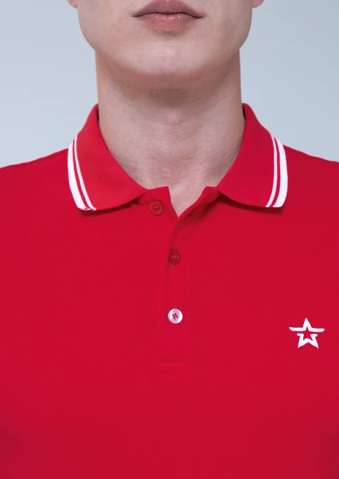 Купить футболка-поло мужская «звезда» красная в интернет-магазине ArmRus по выгодной цене. - изображение 6