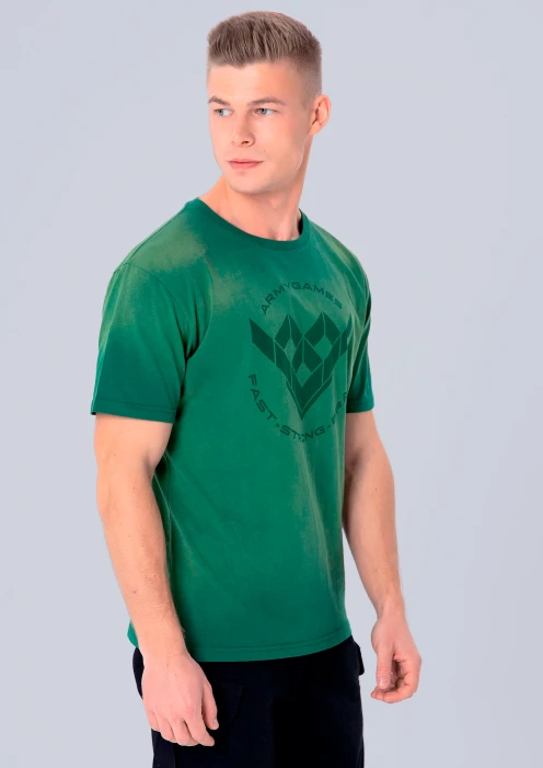 Купить футболка мужская «army games» зеленая в интернет-магазине ArmRus по выгодной цене. - изображение 3