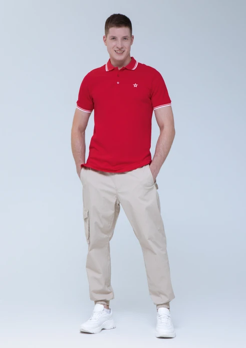 Купить футболка-поло мужская «звезда» красная в интернет-магазине ArmRus по выгодной цене. - изображение 10
