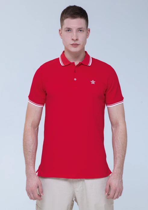 Купить футболка-поло мужская «звезда» красная в интернет-магазине ArmRus по выгодной цене. - изображение 4