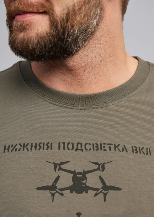 Купить футболка мужская «нижняя подсветка вкл» цемент в интернет-магазине ArmRus по выгодной цене. - изображение 8