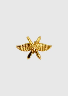 Знак петличный ВКС зол.: купить в интернет-магазине «Армия России