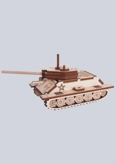 Игрушка-конструктор из дерева танк «Т-34» 33 детали: купить в интернет-магазине «Армия России