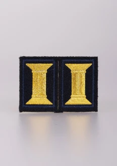 Знак петличный металлизированный (Темно-синий), офицерский на сукне: купить в интернет-магазине «Армия России