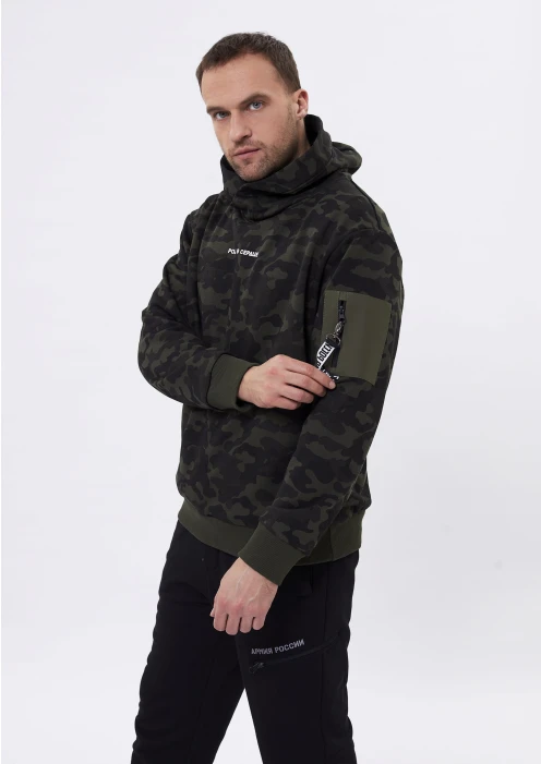 Купить толстовка (худи) трикотажная «родина в сердце» хаки камуфляж в интернет-магазине ArmRus по выгодной цене. - изображение 3