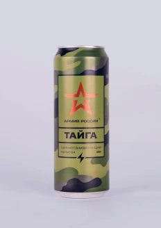 Напиток «Тайга» безалкогольный тонизирующий газированный, «Армия России», 0,45 л: купить в интернет-магазине «Армия России