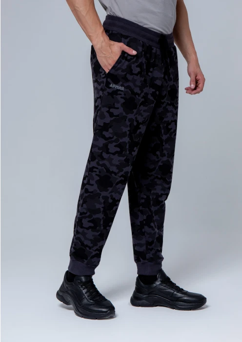 Купить брюки-джоггеры мужские «армия» черный камуфляж в интернет-магазине ArmRus по выгодной цене. - изображение 2