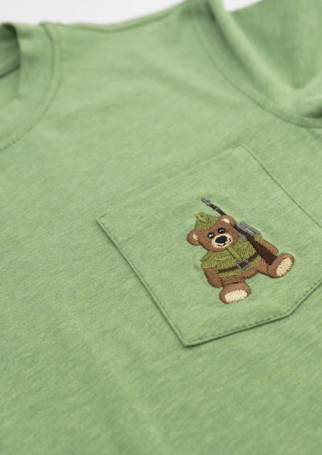 Купить футболка детская «вежливые мишки» зеленая в интернет-магазине ArmRus по выгодной цене. - изображение 10
