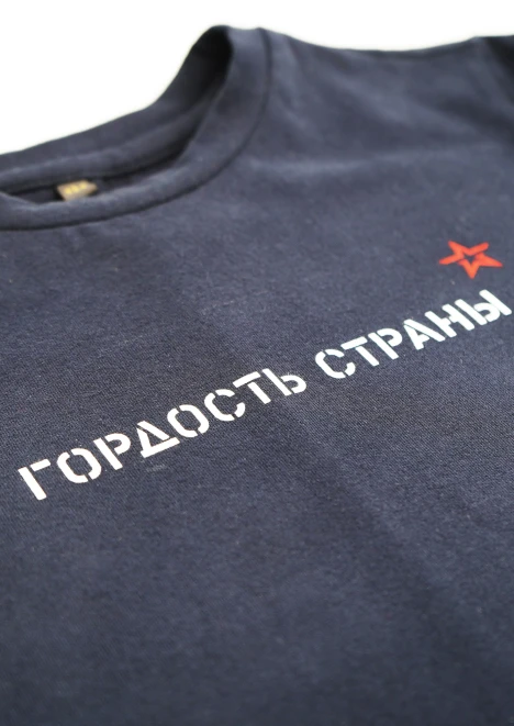 Купить футболка детская «гордость страны» темно-синяя в интернет-магазине ArmRus по выгодной цене. - изображение 7