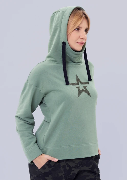 Купить толстовка женская «звезда» хаки в Москве с доставкой по РФ - изображение 3