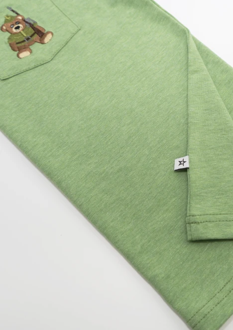 Купить футболка детская «вежливые мишки» зеленая в интернет-магазине ArmRus по выгодной цене. - изображение 8