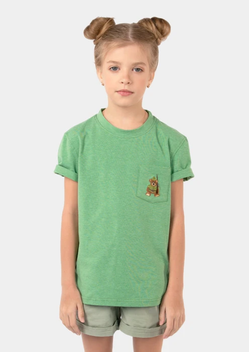 Купить футболка детская «вежливые мишки» зеленая в интернет-магазине ArmRus по выгодной цене. - изображение 2
