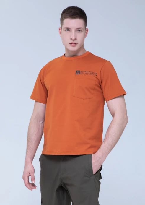 Купить футболка мужская «штамп» терракот в интернет-магазине ArmRus по выгодной цене. - изображение 4