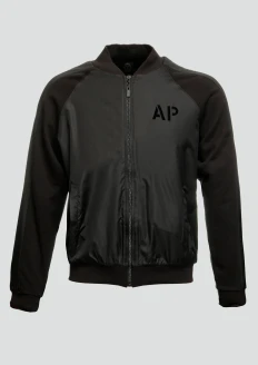 Куртка-бомбер мужская «АР» черная: купить в интернет-магазине «Армия России