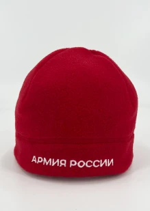  Шапка флисовая «Армия России» красная: купить в интернет-магазине «Армия России