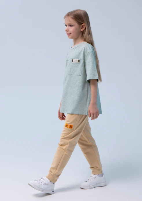 Купить футболка детская «штамп» мятный меланж в интернет-магазине ArmRus по выгодной цене. - изображение 17