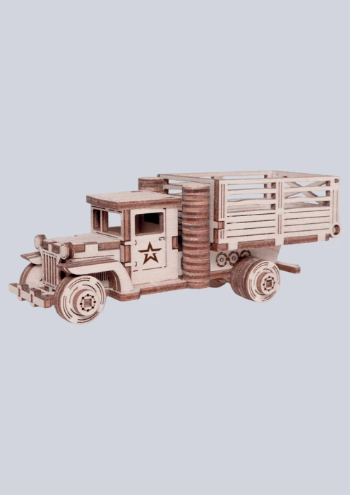 Купить игрушка-конструктор из дерева советский грузовик с кузовом «зис-5» 79 деталей в интернет-магазине ArmRus по выгодной цене. - изображение 1