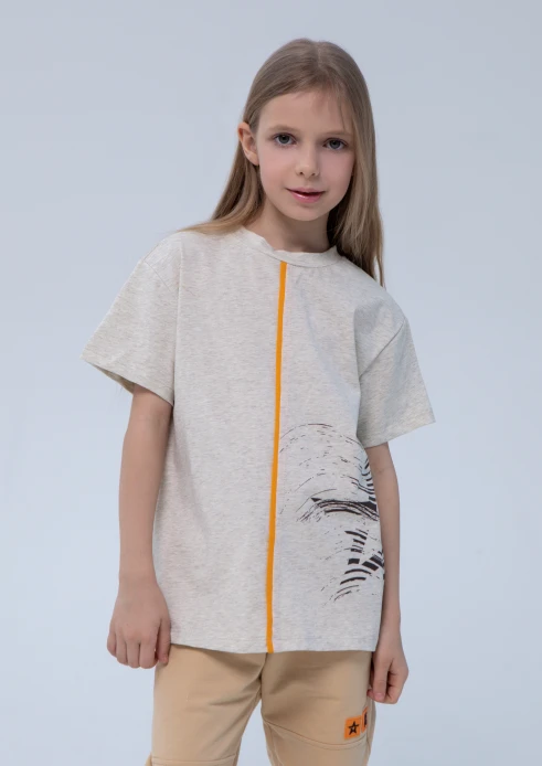 Купить футболка детская «звезда песчаная» песочный меланж в интернет-магазине ArmRus по выгодной цене. - изображение 2