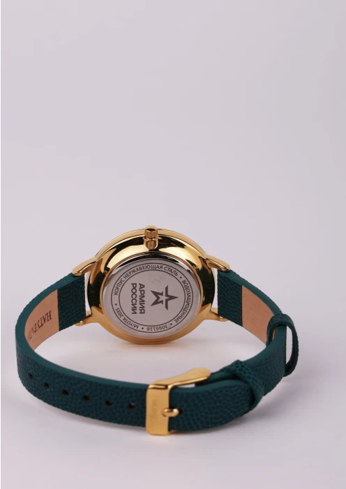 Купить часы женские «армия россии» кварцевые зеленые в интернет-магазине ArmRus по выгодной цене. - изображение 3