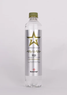 Минеральная вода «Армейская» негазированная Славяновская, ПЭТ 0,5 л: купить в интернет-магазине «Армия России