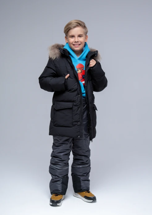 Купить куртка-парка утепленная детская «армия россии» черная в интернет-магазине ArmRus по выгодной цене. - изображение 5