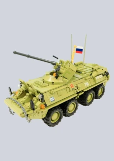 Игрушка-конструктор российский бронетранспортер «БТР-82А» 810 деталей: купить в интернет-магазине «Армия России