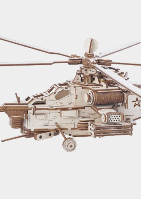 Купить конструктор из дерева «армия россии» ударный боевой вертолет в интернет-магазине ArmRus по выгодной цене. - изображение 3