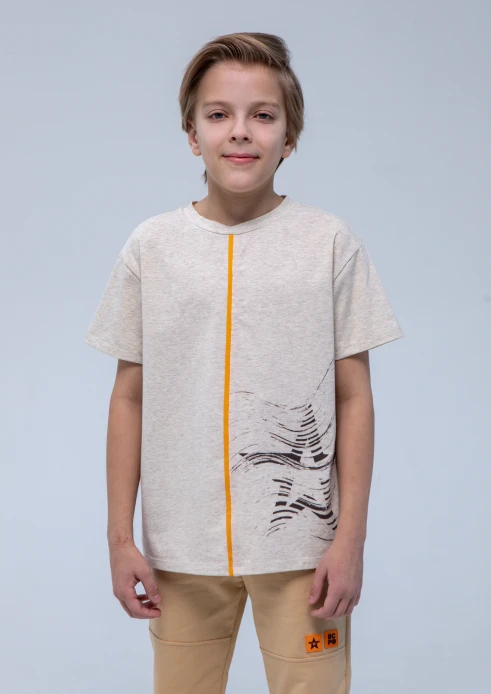 Купить футболка детская «звезда песчаная» песочный меланж в интернет-магазине ArmRus по выгодной цене. - изображение 1