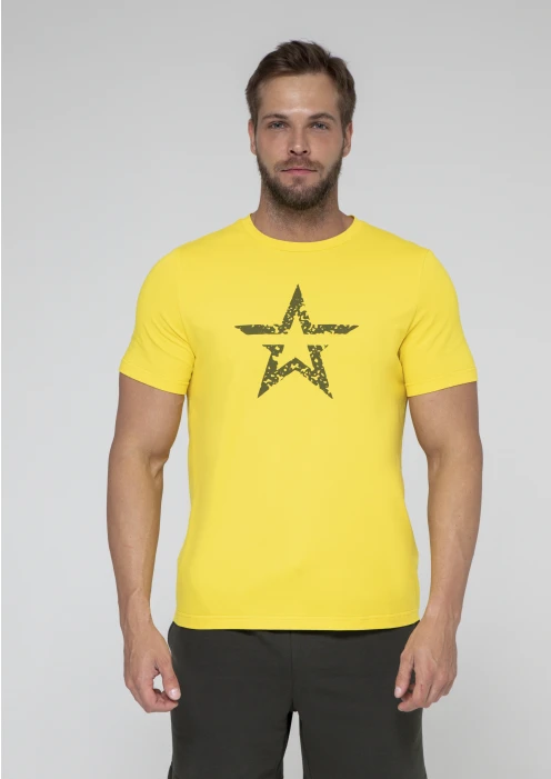 Купить футболка мужская «звезда» желтая в интернет-магазине ArmRus по выгодной цене. - изображение 4