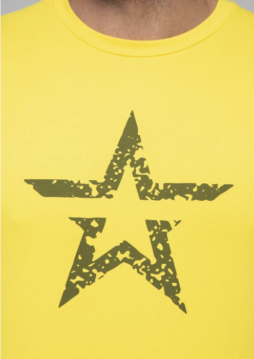 Купить футболка мужская «звезда» желтая в интернет-магазине ArmRus по выгодной цене. - изображение 7