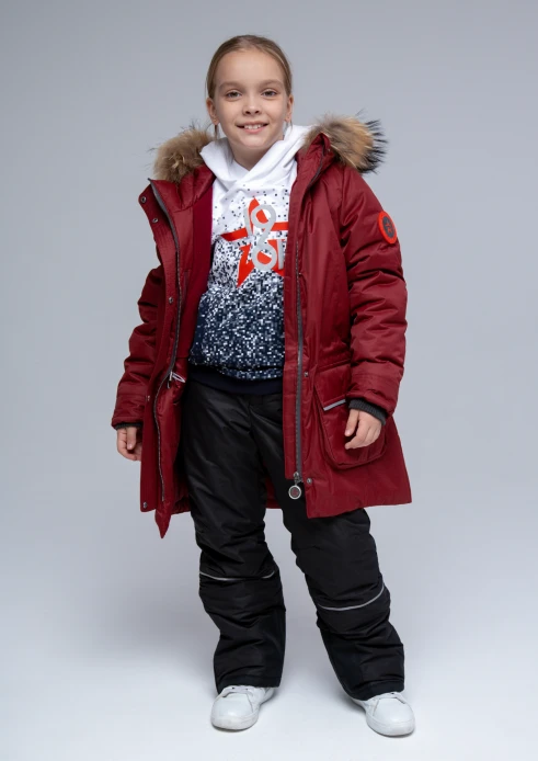 Купить куртка-парка утепленная детская «армия россии» брусничная в интернет-магазине ArmRus по выгодной цене. - изображение 15