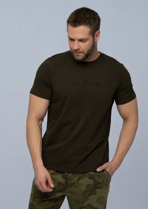 Купить футболка мужская «вс рф» хаки в интернет-магазине ArmRus по выгодной цене. - изображение 1