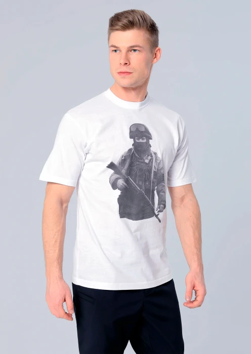Купить футболка «вежливые люди» белая в интернет-магазине ArmRus по выгодной цене. - изображение 1
