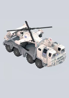 Игрушка военный тягач с вертолетом «Арктика» серия Военная техника Армии России: купить в интернет-магазине «Армия России