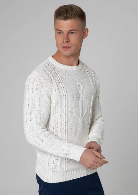 Купить свитер мужской «армия россии» белый в интернет-магазине ArmRus по выгодной цене. - изображение 3