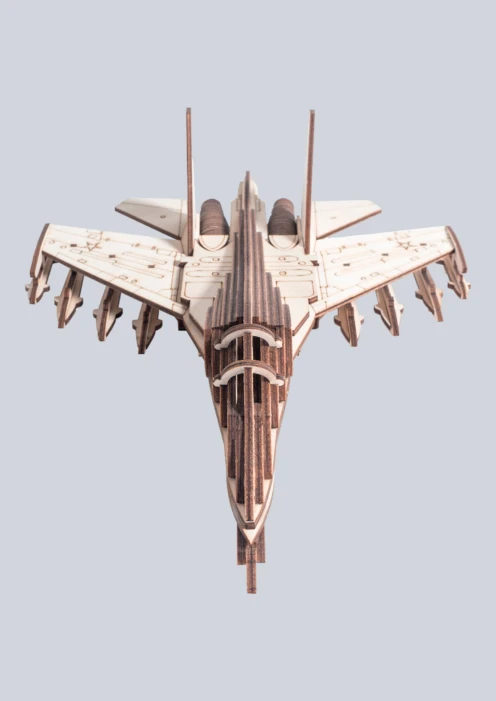Купить игрушка-конструктор из дерева российский истребитель су-30 «армия россии» 103 детали в интернет-магазине ArmRus по выгодной цене. - изображение 3