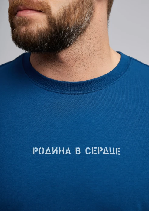 Купить футболка мужская «родина в сердце» джинсовая в интернет-магазине ArmRus по выгодной цене. - изображение 9