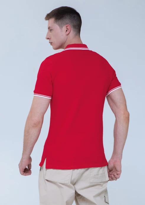 Купить футболка-поло мужская «звезда» красная в интернет-магазине ArmRus по выгодной цене. - изображение 2