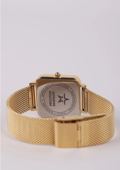 Купить часы женские «армия россии» кварцевые золотистые с мрамором в интернет-магазине ArmRus по выгодной цене. - изображение 3