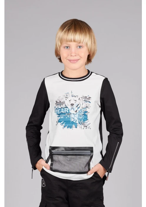 Купить лонгслив для мальчика «полярный медведь» в интернет-магазине ArmRus по выгодной цене. - изображение 4
