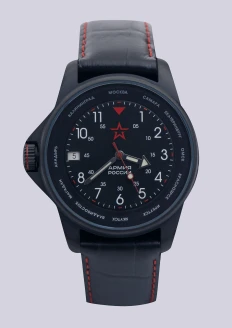 Часы «Армия России», модель «Ратник» механические черные: купить в интернет-магазине «Армия России