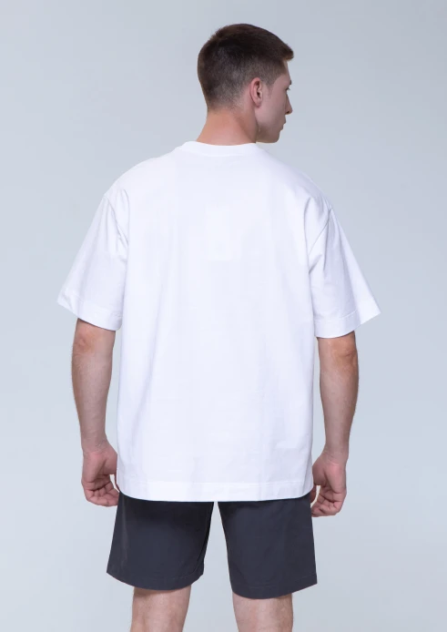 Купить футболка оверсайз мужская «звезда» белая в интернет-магазине ArmRus по выгодной цене. - изображение 2