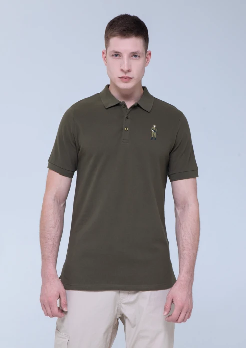 Купить футболка-поло мужская «вежливые люди» хаки в интернет-магазине ArmRus по выгодной цене. - изображение 1
