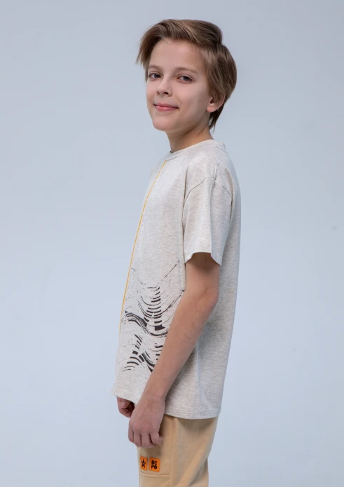 Купить футболка детская «звезда песчаная» песочный меланж в интернет-магазине ArmRus по выгодной цене. - изображение 5
