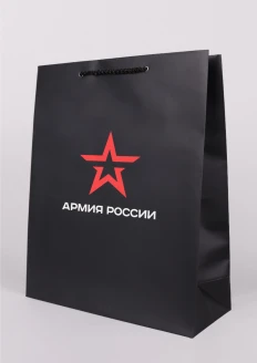  Пакет подарочный «Армия России» бумажный средний 300х400х120 мм: купить в интернет-магазине «Армия России