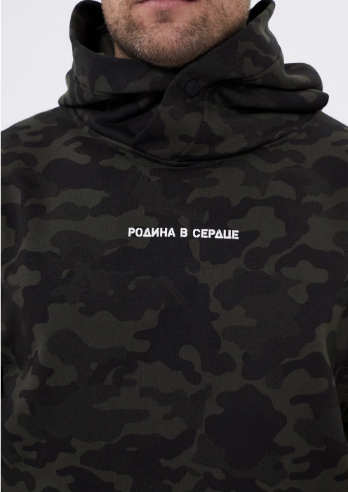 Купить толстовка (худи) трикотажная «родина в сердце» хаки камуфляж в интернет-магазине ArmRus по выгодной цене. - изображение 8
