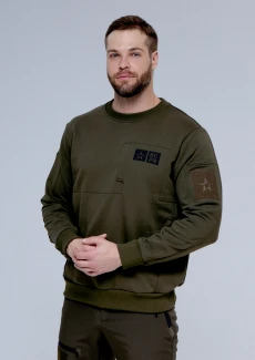 Тактический мужской свитшот «ВС РФ» хаки: купить в интернет-магазине «Армия России