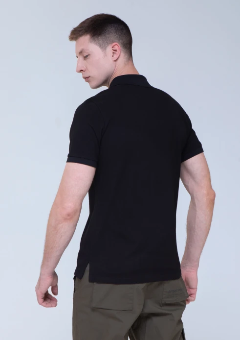 Купить футболка-поло мужская «вежливые люди» черная в интернет-магазине ArmRus по выгодной цене. - изображение 2