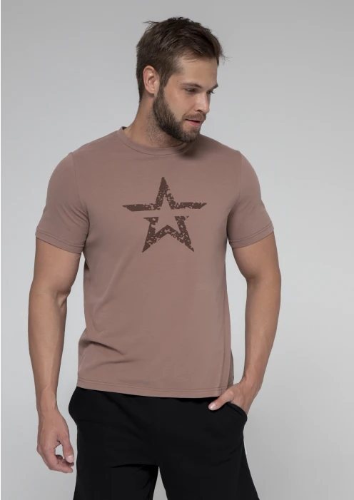 Купить футболка мужская «звезда» бежевая в интернет-магазине ArmRus по выгодной цене. - изображение 5