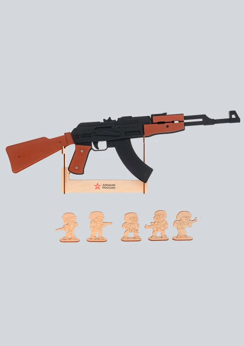 Купить игрушка-резинкострел из дерева «армия россии» автомат ак-47 в интернет-магазине ArmRus по выгодной цене. - изображение 1